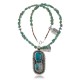 Large Handmade Certified Authentic Navajo .925 Sterling Silver Natural Turquoise Native American Necklace & Pendant 370924290263