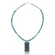 Handmade 3 Stone Certified Authentic Navajo .925 Sterling Silver Turquoise and Coral Native American Necklace & Pendant 390654043860