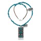 Handmade 3 Stone Certified Authentic Navajo .925 Sterling Silver Turquoise and Coral Native American Necklace & Pendant 390654043860
