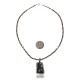 Large Handmade Certified Authentic Navajo .925 Sterling Silver Natural Jasper and Boulder Turquoise Native American Necklace and Pendant 390594947367