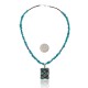 Handmade Multi Stone Certified Authentic Navajo .925 Sterling Silver Natural Turquoise and Jasper Native American Necklace & Pendant 390687063003