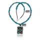 Handmade Multi Stone Certified Authentic Navajo .925 Sterling Silver Natural Turquoise and Jasper Native American Necklace & Pendant 390687063003