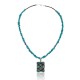 Handmade Multi Stone Certified Authentic Navajo .925 Sterling Silver Natural Turquoise and Jasper Native American Necklace & Pendant 390687063003