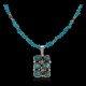 Handmade Multi Stone Certified Authentic Navajo .925 Sterling Silver Natural Turquoise and Jasper Native American Necklace & Pendant 390687063003