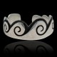 Water Wave .925 Sterling Silver Certified Authentic Hopi Native American Handmade Toe Ring 13234-2