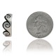 Water Wave .925 Sterling Silver Certified Authentic Hopi Native American Handmade Toe Ring 13234-2