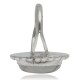 White Howlite .925 Sterling Silver Certified Authentic Navajo Native American Handmade Ring 26237