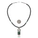 Vintage Style Old Buffalo Coin Certified Authentic Navajo .925 Sterling Silver Genuine Turquoise and Smokey Quartz Native American Necklace and Pendant 370983525279