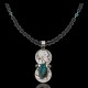 Vintage Style Old Buffalo Coin Certified Authentic Navajo .925 Sterling Silver Genuine Turquoise and Smokey Quartz Native American Necklace and Pendant 370983525279