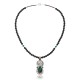 Vintage Style Old Buffalo Coin Certified Authentic Navajo .925 Sterling Silver Genuine Turquoise and Smokey Quartz Native American Necklace and Pendant 370983525279