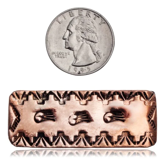 Bear Paw and Mountain Navajo Handmade Pure Copper and Nickel Native American Money Clip 11267-12 Bear Paw and Mountain Navajo Handmade Pure Copper and Nickel Native American Money Clip 11267-12