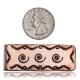 Swirl and Mountain Navajo Certified Authentic Handmade Pure Copper and Nickel Native American Money Clip 11267-5