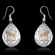 12kt Gold Filled and .925 Sterling Silver Kokopelli Handmade Certified Authentic Navajo Dangle Native American Earrings 24499
