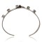 Handmade Certified Authentic Navajo .925 Sterling Silver Natural Black Onyx Native American Flower Cuff Bracelet 12946-4