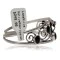 Handmade Navajo Flower Cuff Bracelet in 925 Sterling Silver with Black Onyx 12946-4 Handmade Navajo Flower Cuff Bracelet in 925 Sterling Silver with Black Onyx 12946-4