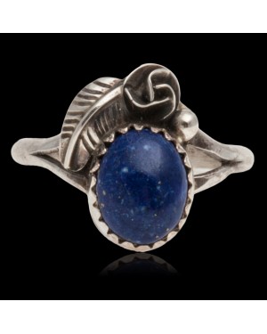 Handmade Certified Authentic Navajo .925 Sterling Silver Natural Amethyst Native American Ring 26203-2