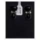 Double Natural Black Onyx .925 Sterling Silver Certified Authentic Navajo Native American Handmade Post Earrings 18254 Double Natural Black Onyx .925 Sterling Silver Certified Authentic Navajo Native American Handmade Post Earrings 18254