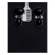 Double Natural Black Onyx .925 Sterling Silver Certified Authentic Navajo Native American Handmade Post Earrings 18254 Double Natural Black Onyx .925 Sterling Silver Certified Authentic Navajo Native American Handmade Post Earrings 18254