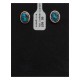 Natural Turquoise .925 Sterling Silver Certified Authentic Navajo Native American Stud Earrings 24391-99