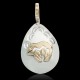 Delicate 12kt Gold Filled and .925 Sterling Silver Bear Handmade Certified Authentic Navajo Native American Pendant 24473 Delicate 12kt Gold Filled and .925 Sterling Silver Bear Handmade Certified Authentic Navajo Native American Pendant 24473