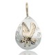 Delicate 12kt Gold Filled and .925 Sterling Silver Eagle Handmade Certified Authentic Navajo Native American Pendant 24474 Delicate 12kt Gold Filled and .925 Sterling Silver Eagle Handmade Certified Authentic Navajo Native American Pendant 24474