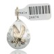 Delicate 12kt Gold Filled and .925 Sterling Silver Eagle Handmade Certified Authentic Navajo Native American Pendant 24474 Delicate 12kt Gold Filled and .925 Sterling Silver Eagle Handmade Certified Authentic Navajo Native American Pendant 24474