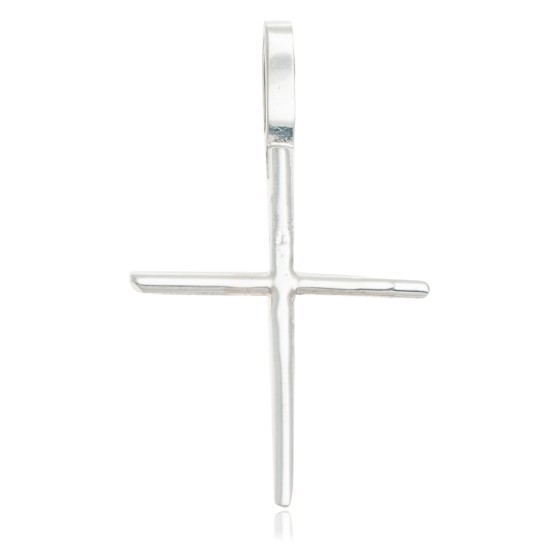 Plain Cross .925 Sterling Silver Handmade Certified Authentic Navajo Native American Pendant 24566 Plain Cross .925 Sterling Silver Handmade Certified Authentic Navajo Native American Pendant 24566