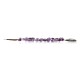 Hummingbird .925 Sterling Silver Certified Authentic Navajo Native American Natural Amethyst Necklace 25519