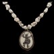 Dancer .925 Sterling Silver Certified Authentic Navajo Native American White Howlite and Hematite Necklace 25522 Dancer .925 Sterling Silver Certified Authentic Navajo Native American White Howlite and Hematite Necklace 25522