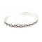 Prayer Feather Handmade Certified Authentic Hopi .925 Sterling Silver Native American Bracelet 12799-1