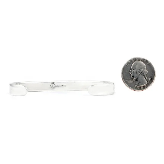 Clouds Water .925 Sterling Silver Water Wave Handmade Hopi Native American Bracelet 13219-2 Clouds Water .925 Sterling Silver Water Wave Handmade Hopi Native American Bracelet 13219-2