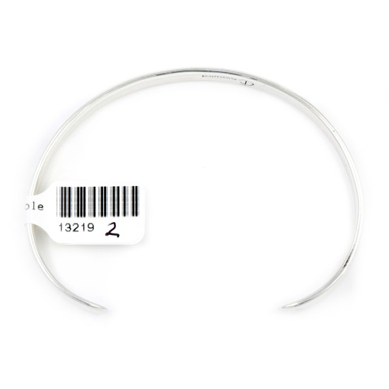 Clouds Water .925 Sterling Silver Water Wave Certified Authentic Handmade Hopi Native American Bracelet 13219-2
