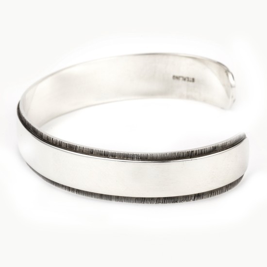.925 Sterling Silver Certified Authentic Handmade Hopi Native American Bracelet 13221 .925 Sterling Silver Certified Authentic Handmade Hopi Native American Bracelet 13221