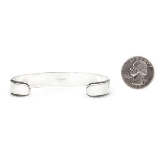 .925 Sterling Silver Certified Authentic Handmade Hopi Native American Bracelet 13221 .925 Sterling Silver Certified Authentic Handmade Hopi Native American Bracelet 13221