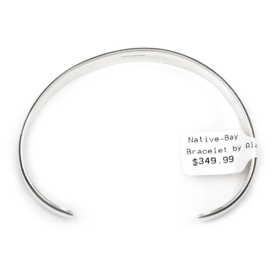 .925 Sterling Silver Certified Authentic Handmade Hopi Native American Bracelet 13221 .925 Sterling Silver Certified Authentic Handmade Hopi Native American Bracelet 13221
