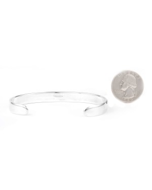 .925 Sterling Silver Certified Authentic Handmade Native American Cuff Bracelet 13220