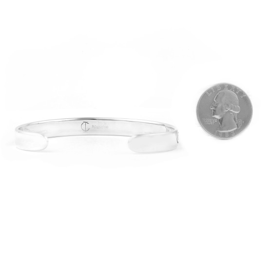 Waves Water, Prayers Feather .925 Sterling Silver Certified Authentic Handmade Traditional Hopi Native American Cuff Bracelet 13219
