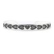 Heart .925 Sterling Silver Certified Authentic Handmade Hopi Overlay Native American Bracelet 13219-3