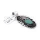 Flower and Leaf .925 Sterling Silver Handmade Navajo Native American Natural Turquoise Pendant 27258 Flower and Leaf .925 Sterling Silver Handmade Navajo Native American Natural Turquoise Pendant 27258