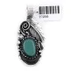 Flower and Leaf .925 Sterling Silver Handmade Navajo Native American Natural Turquoise Pendant 27258 Flower and Leaf .925 Sterling Silver Handmade Navajo Native American Natural Turquoise Pendant 27258