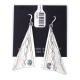 Sun .925 Sterling Silver Certified Authentic Handmade Navajo Native American Natural Turquoise Large Dangle Earrings 27256