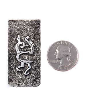 Peacock .925 Sterling Silver Ray Begay Certified Authentic Handmade Navajo Native American Money Clip  12194-22