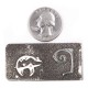 Bear .925 Sterling Silver Ray Begay Certified Authentic Handmade Navajo Native American Money Clip  13194-4