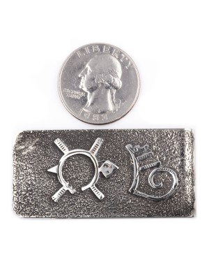 Turtle .925 Sterling Silver Ray Begay Certified Authentic Handmade Navajo Native American Money Clip  13194-6
