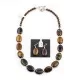 Navajo Native American Natural Tigers Eye Necklace Earrings Set 24547-18331 Navajo Native American Natural Tigers Eye Necklace Earrings Set 24547-18331