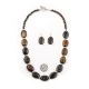 Navajo Native American Natural Tigers Eye Necklace Earrings Set 24547-18331 Navajo Native American Natural Tigers Eye Necklace Earrings Set 24547-18331