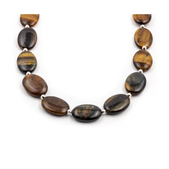 Navajo Native American Natural Tigers Eye Necklace Earrings Set 24547-18331 Navajo Native American Natural Tigers Eye Necklace Earrings Set 24547-18331