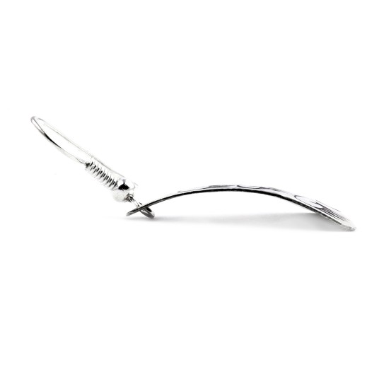 Bear Paw .925 Sterling Silver Certified Authentic Handmade Navajo Native American Dangle Earrings 27261-1 Bear Paw .925 Sterling Silver Certified Authentic Handmade Navajo Native American Dangle Earrings 27261-1