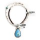 Drop .925 Sterling Silver Certified Authentic Handmade Navajo Native American Natural Turquoise Necklace And Pendant 390682203299