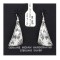 Bear Paw Flower .925 Starling Silver Certified Authentic Handmade Navajo Native American Earrings  27261-6